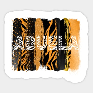 Abuela grandmother wild brushstrokes Sticker